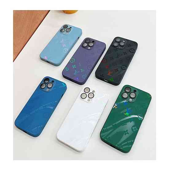 Чохол для смартфона AG Glass Gradient LV Frame for Apple iPhone 12 Cangling Green Київ