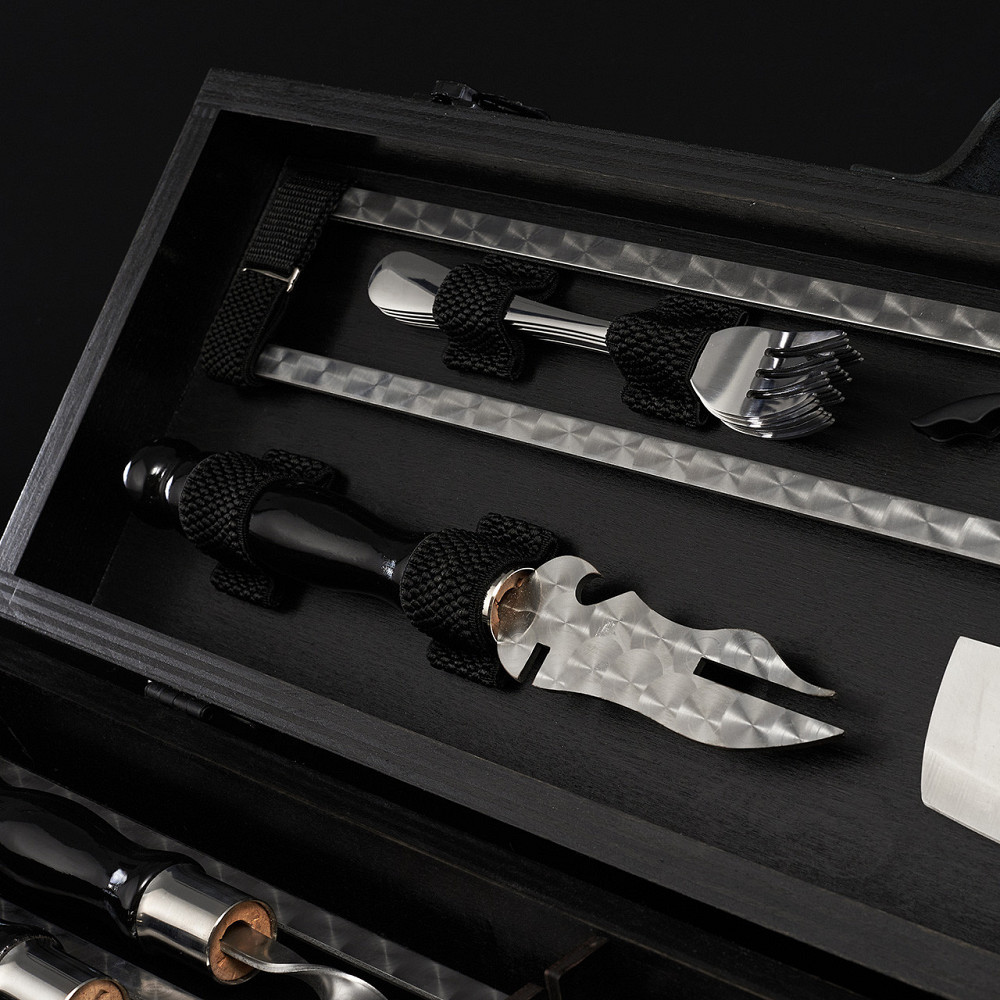 Шампури подарункові набір бокс для пікніка гриля та барбекю Оригінальні Віп подарунки на день народження татові, хлопцю, Тернопіль - фото 4