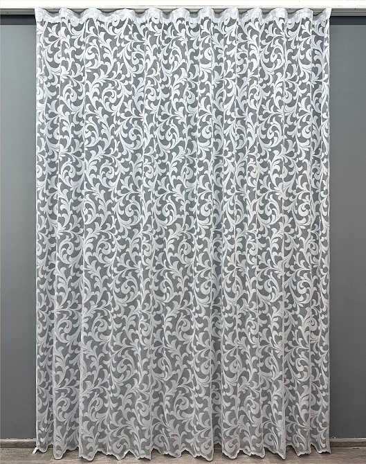 Тюль VR-Textil 1147т Жакард Білий 300х250 см (42-0979) Київ - фото 2