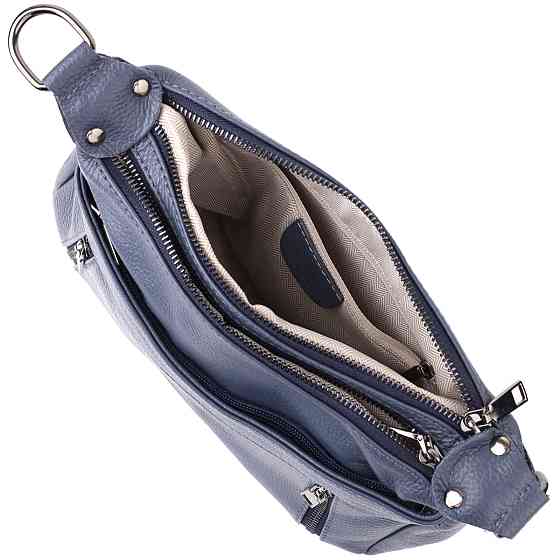 Жіноча сумка з натуральної шкіри Синій (Vintage) Київ