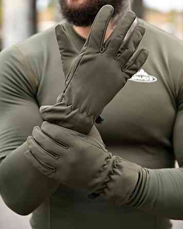 Зимові рукавички SOFSHELL oliva ВТ6325 Одеса