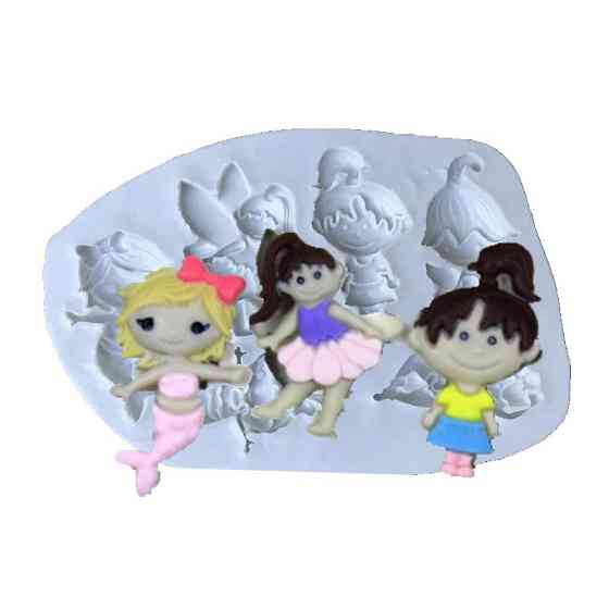 Молд силіконовий Ляльки 97 на 65 мм сірий Київ