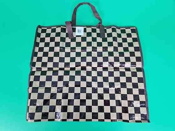 Сумка господарська, поліпропіленова, з кольоровим малюнком No1 Шахи+круги (38x34x18) (1 шт.) Харків