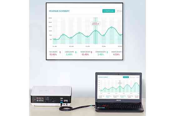 Плоский HDMI-кабель Vention 1.5 м, черный Киев
