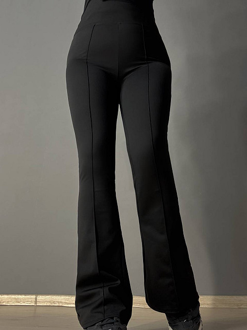 Лосини жіночі A-N 1724 кльош від коліна зі стрілкою чорні, чорний, M Київ - фото 15