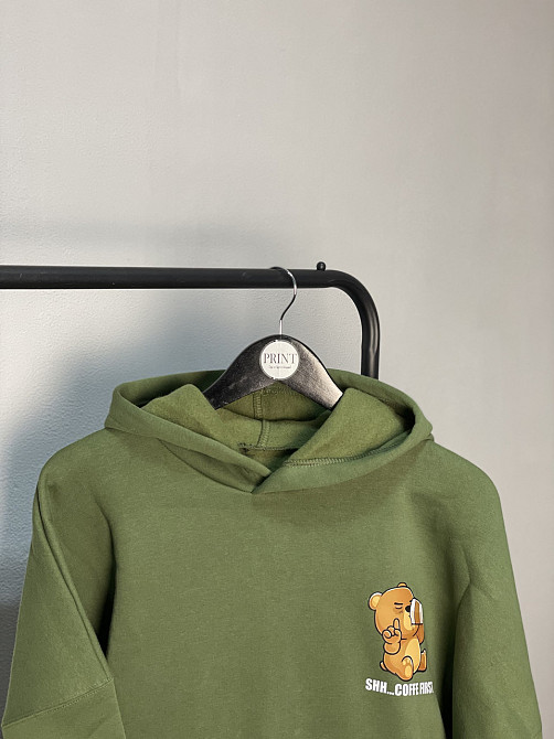 Худі з принтом "Shh... Coffee First" Чернівці - фото 1