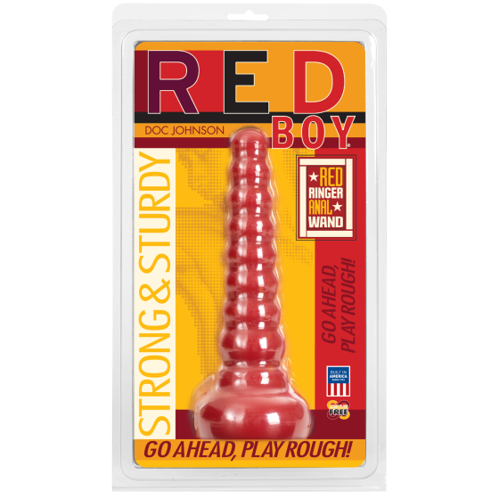 Анальна пробка-втулка Doc Johnson Red Boy - Red Ringer Anal Wand, макс. діаметр 4,5 см Sex Aura Київ