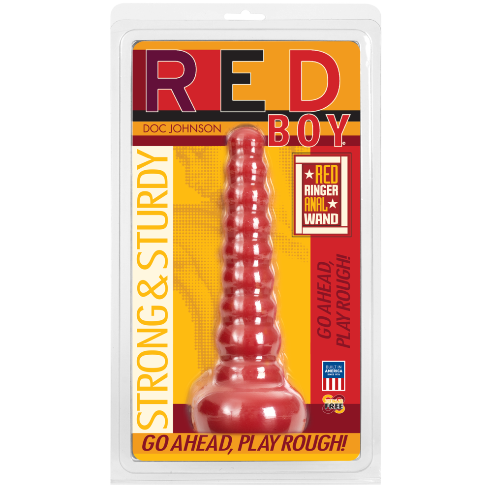Анальна пробка-втулка Doc Johnson Red Boy - Red Ringer Anal Wand, макс. діаметр 4,5 см Sex Aura Київ - фото 2