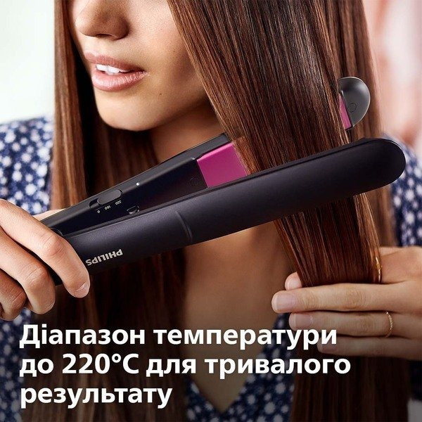 Праска (Випрямляч) для волосся Philips BHS375/00 чорний з рожевим Харьков - изображение 10