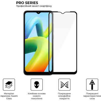 Скло захисне Armorstandart Pro Xiaomi Redmi A2 Black (ARM66569) Вінниця