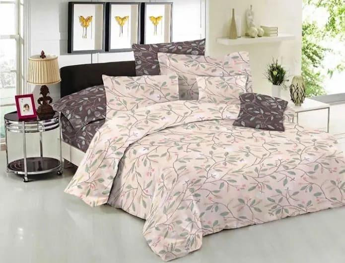 Ecotton Комплект постільної білизни Ecotton двоспальний Сімейний 150х215 см бежевий (23444) Коломия - фото 1