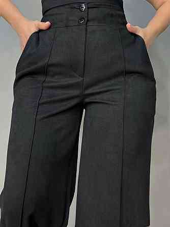 Брюки женские Gritana 234 палаццо под замшу черные, черный, L Киев