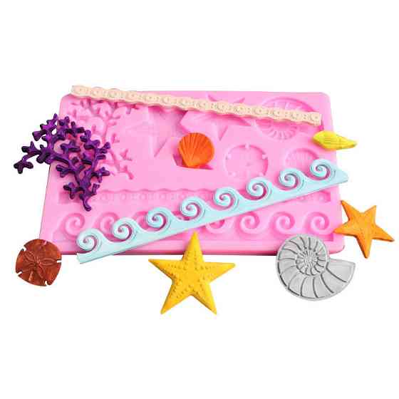 Молд Морской силиконовый 184 на 119 мм розовый Киев