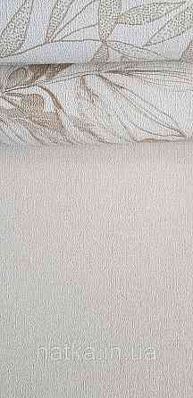 Шпалери вінілові на флізеліні метрові Rasch Novella 1,06х10 однотонні матові структурні пісочні Київ