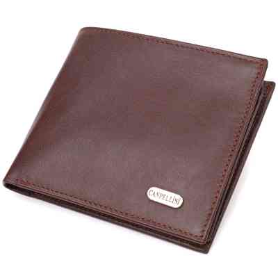 Портмоне Canpellini Из натуральной кожи Темно-коричневое (21782) Винница