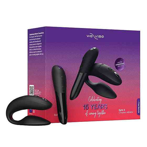 Подарунковий набір We-Vibe 15 Year Anniversary Collection, смарт-вібратор для пар + віброкуля Sex Aura Київ
