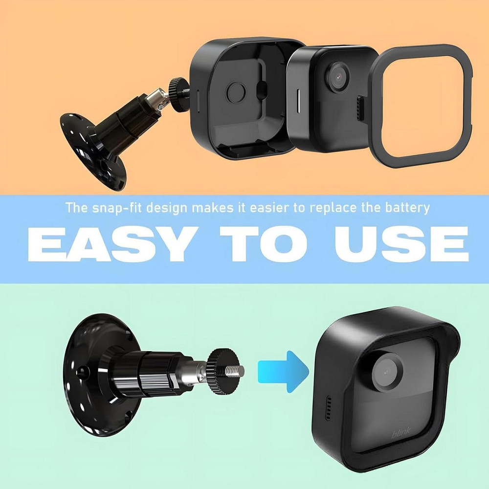 Кріплення для камери Blink Outdoor Mount 360° Чорний регульований захисний корпус настінний кронштейн для відеоспостереження Київ - фото 6