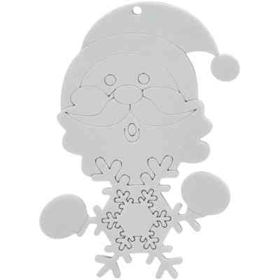 Елочная игрушка Chomik Комплект прикрас для розфарбовування 3шт 10см та фломас (5900779897120_2) Винница