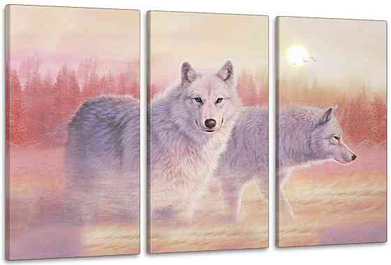 Модульная картина в гостиную / спальню  Вовки     ART-313_3A 100х150 см Киев