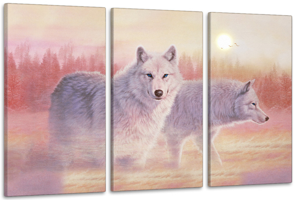 Модульная картина в гостиную / спальню  Вовки     ART-313_3A 100х150 см Киев - изображение 1