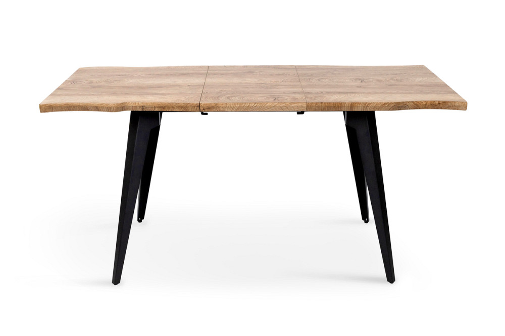 Стіл Лагуна, 120(+40)*80, чорний/штучний шпон MDF Київ - фото 1