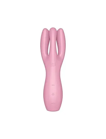 Кліторальний вібратор Satisfyer Threesome 3 Pink з трьома пальчиками Львів