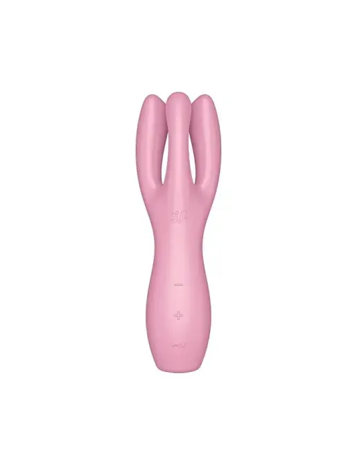 Кліторальний вібратор Satisfyer Threesome 3 Pink з трьома пальчиками Львів - фото 2