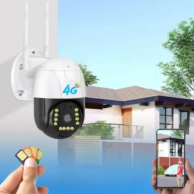 Камера внешнего видеонаблюдения 4G Sim V380 PRO Уличная видеокамера IP 66 с ночной съемкой Коломыя - изображение 3