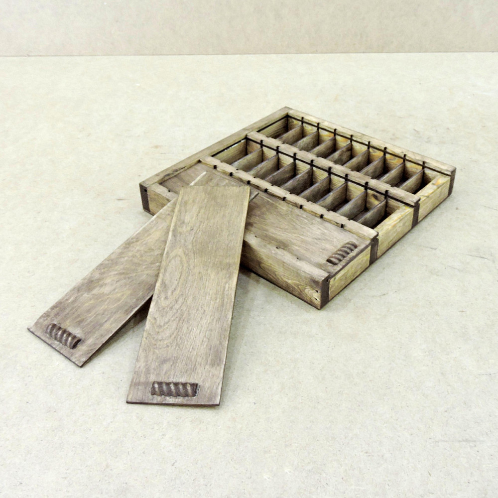 Пенал для рибальських снастей "Карась 27" 30х30х4см коричневий Миколаїв - фото 1