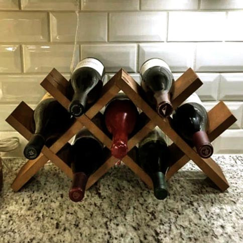 Настольная винная полка 