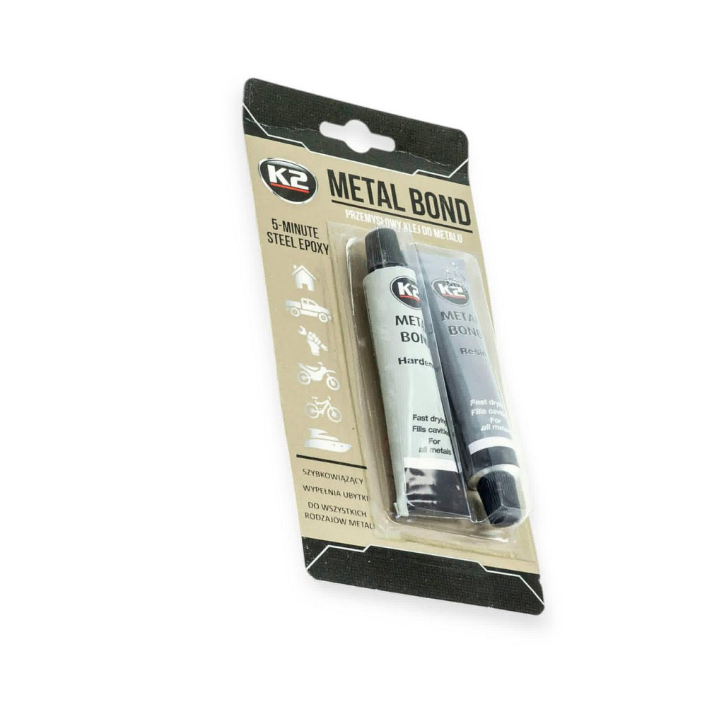 Клей двокомпонентний епоксидний K2 Metal Bond 56.7g Мукачево - фото 1