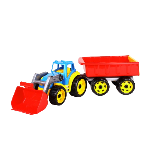 Іграшка Трактор з ковшем і причепом Технок 3688 Житомир