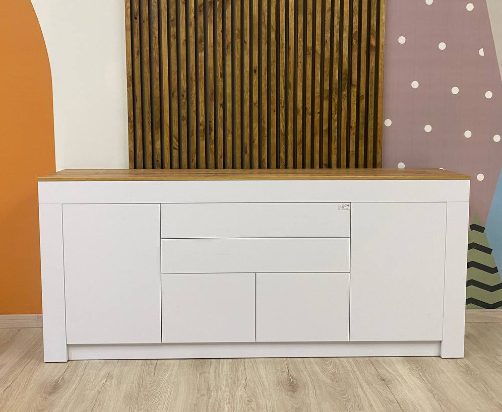 Великий комод LION Ларрі-2 Нiмфея альба/Дуб Аппалачи (LION-041006) Львів - фото 4