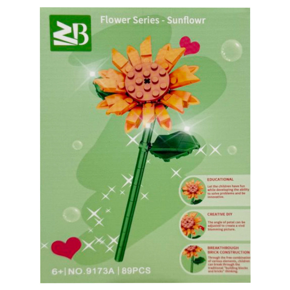 Конструктор дитячий "Sunflower" 9119A-9173A 89 деталей Вінниця - фото 1