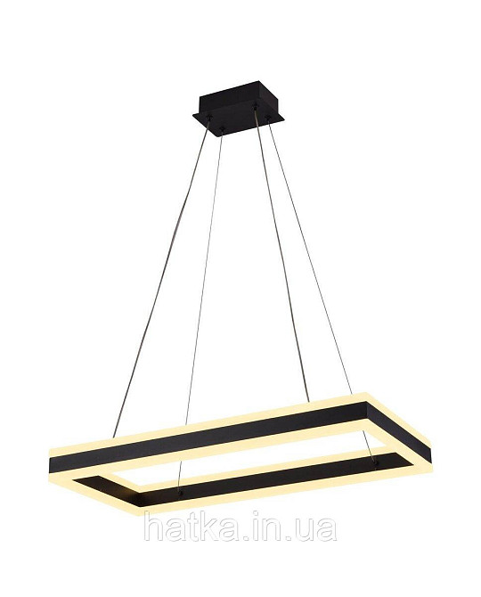 Стельова світлодіодна люстра QQD3093 (Чорний) Київ - фото 1