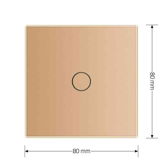 LIVOLO Розумний сенсорний диммер Livolo золотий ZigBee (VL-C7FC1D2Z-2GAP) Коломыя