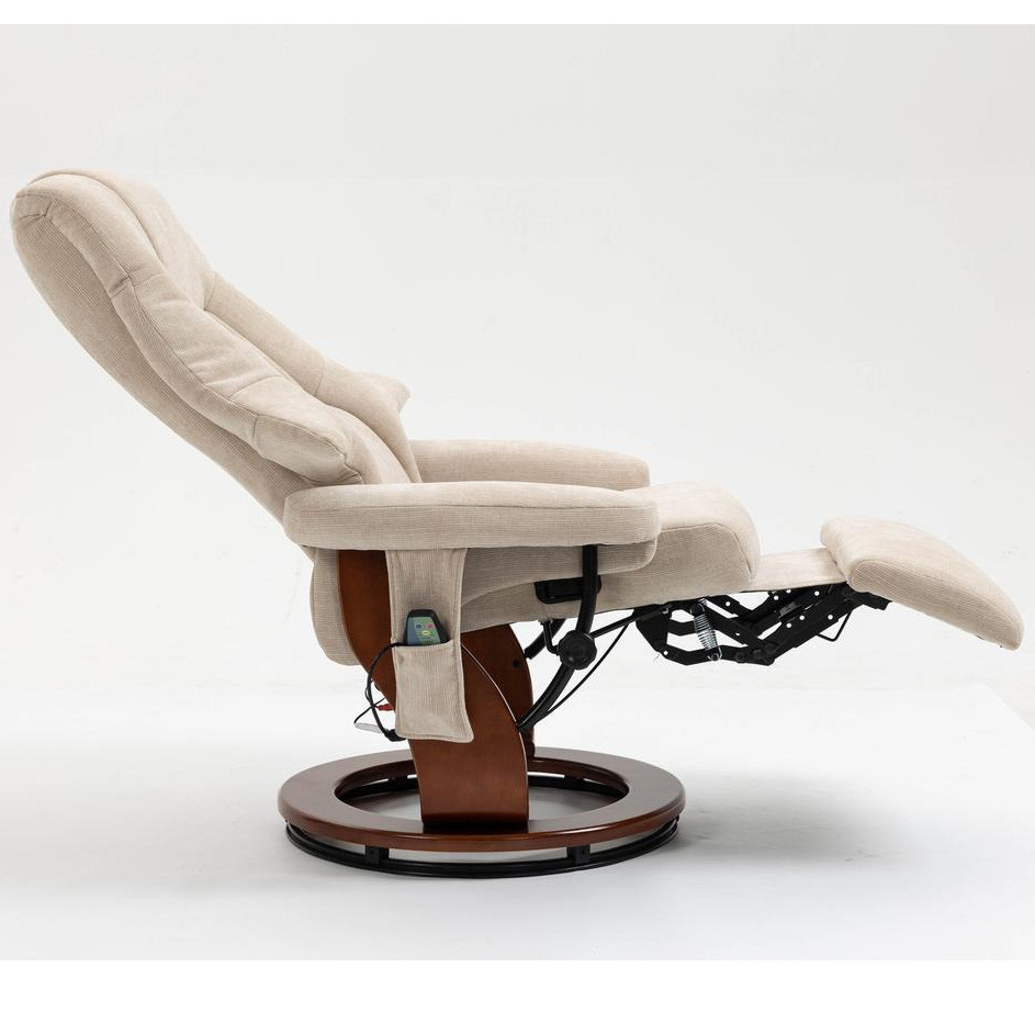 Крісло для відпочинку Avko Style ARMH 001 Beige з масажем, підігрівом і підставкою для ніг Київ - фото 2