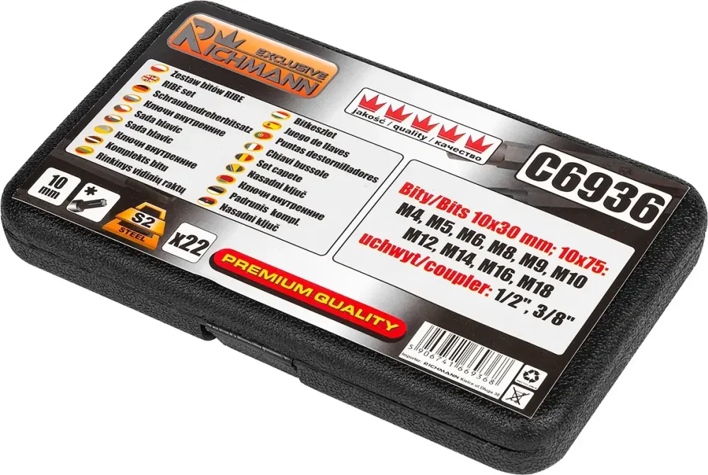 Набір біт RIBE Richmann 22 шт М4-М18 (C6936) Коломия - фото 2