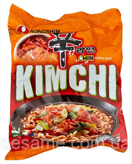 Лапша Рамен быстрого приготовления с Кимчи Shin KIMCHI Ramyun NongShim 120 г Харьков - изображение 1