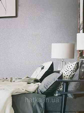 Шпалери метрові вінілові на флізеліні Sintra Structure під штукатурку сірі з глянцем 600634 Київ