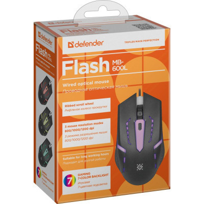 Мышка Defender Flash MB-600L Black (52600) Винница - изображение 7