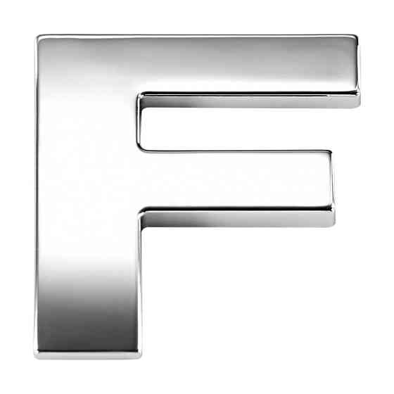 Наклейка 3 см Буква F Киев