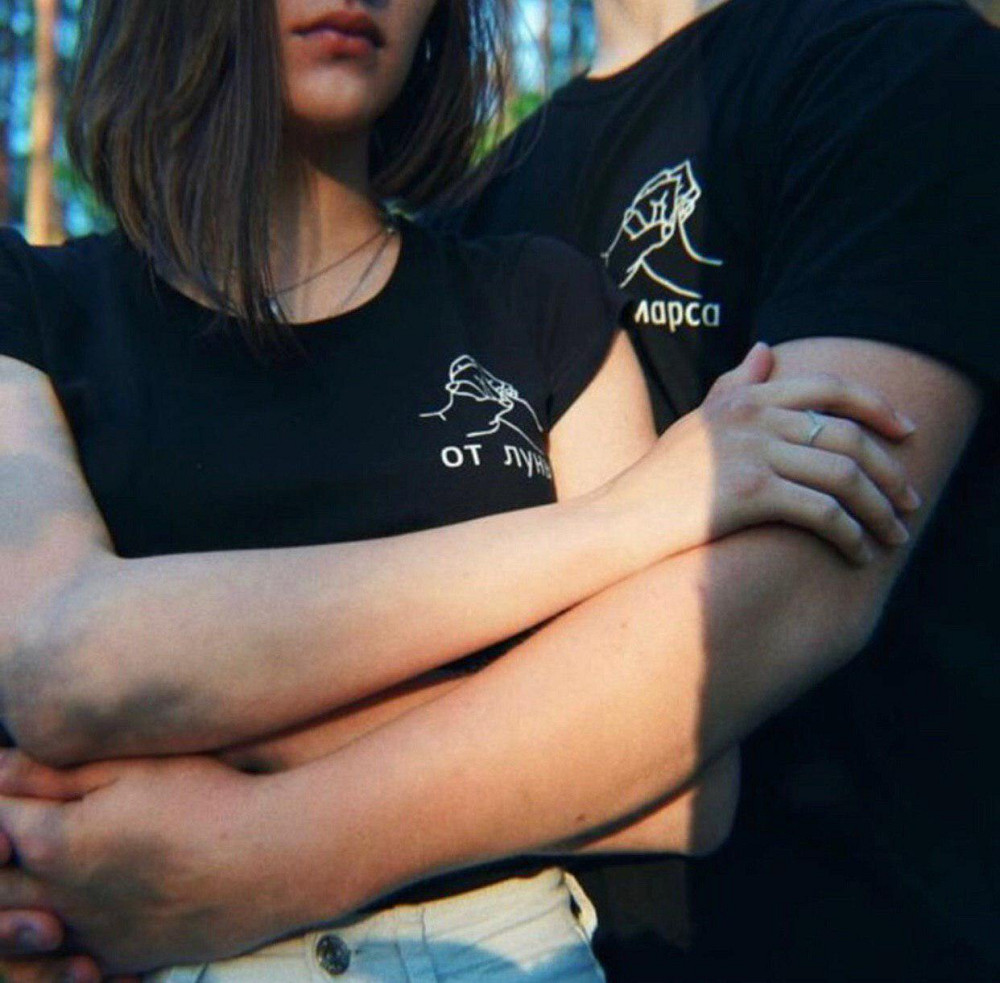 Парные футболки для парня и девушки . От Луны До Марса Черновцы - изображение 1