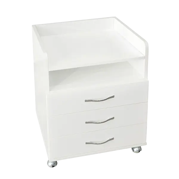 Тумба косметологічна на 3 шухляди Ельф 3 (металеві колеса) Київ - фото 1