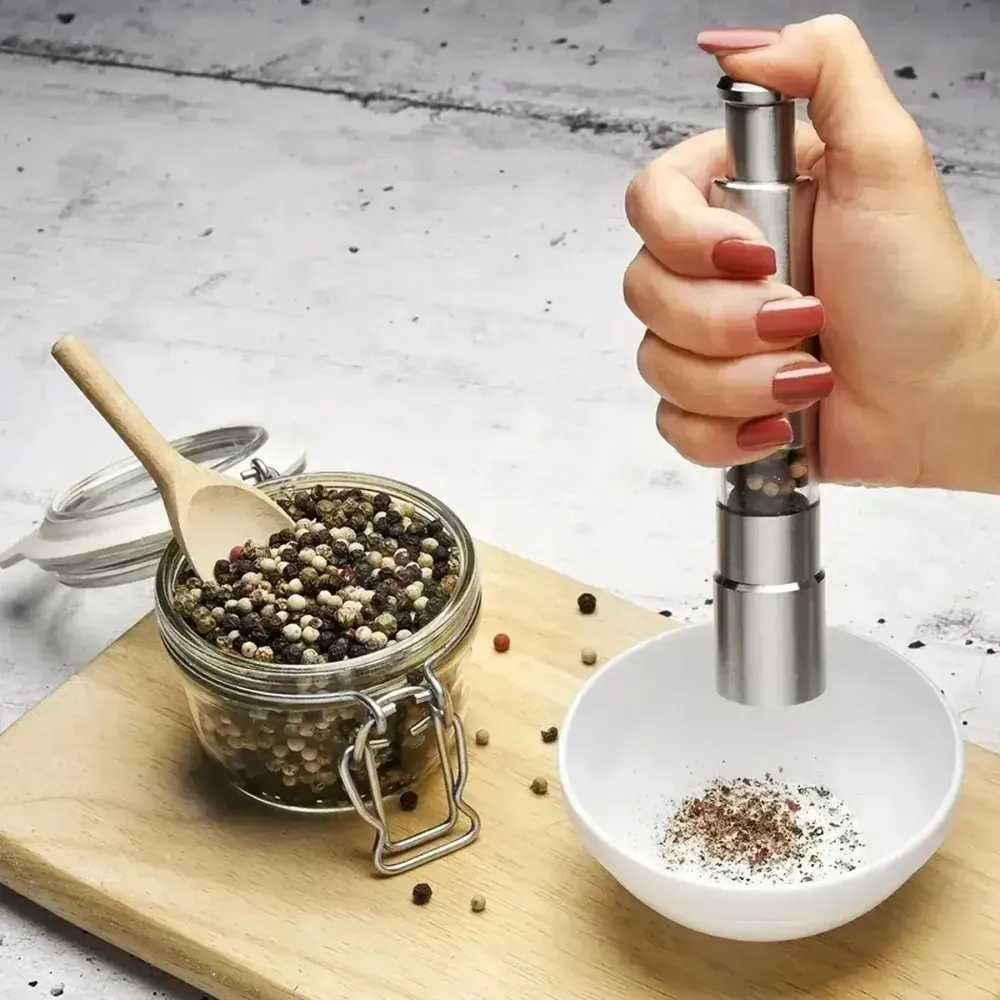 Ручной измельчитель для соли и перца из нержавеющей стали, XL-552 / Механическая мельница для специй Коломия - фото 2