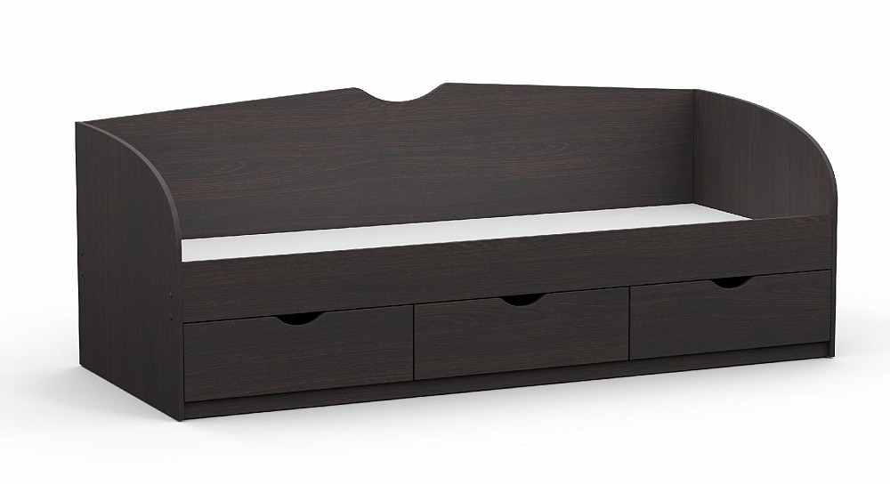 Ліжко односпальне L-8, Венге Магія, 2030х834х766 Львів - фото 1