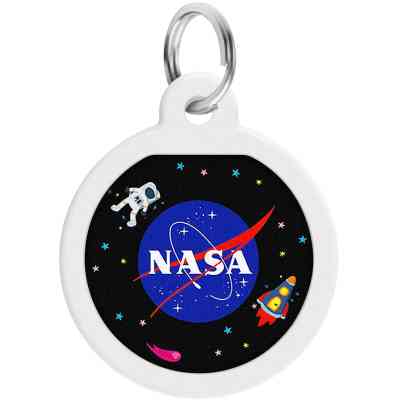 Адресник для тварин WAUDOG Smart ID з QR-паспортом "NASA", коло 25 мм (0625-0147) Вінниця