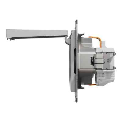 Розетка Schneider Electric ASFORA з кришкою, алюміній (EPH3100161) Вінниця