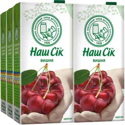 Сік Наш Сік Вишневий 1.93 л (4820003689387) Вінниця