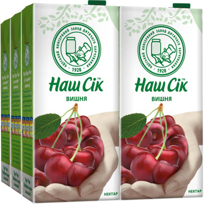 Сік Наш Сік Вишневий 1.93 л (4820003689387) Вінниця - фото 1